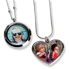 personalized photo charm necklace by Lillian Vernoon 